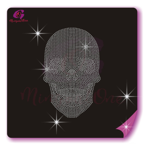 Skull rhinestone transfer