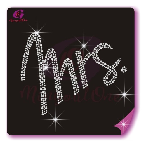bride rhinestone transfer
