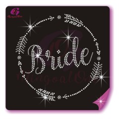 bride rhinestone transfer