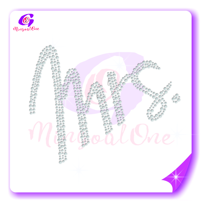 bride rhinestone transfer