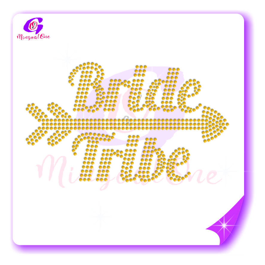 Bow Strips rhinestone transfer