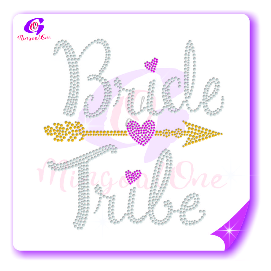 bride rhinestone transfer