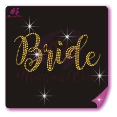 Bride rhinestone transfer