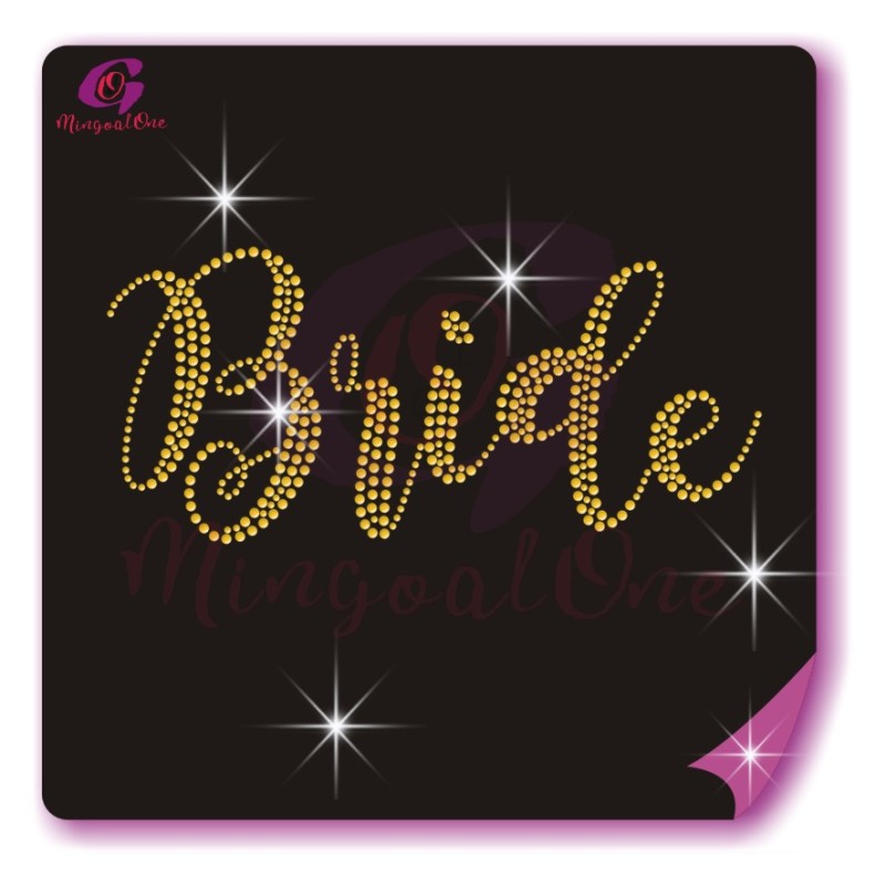 Bride rhinestone transfer