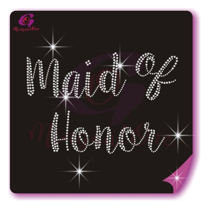 bride rhinestone transfer