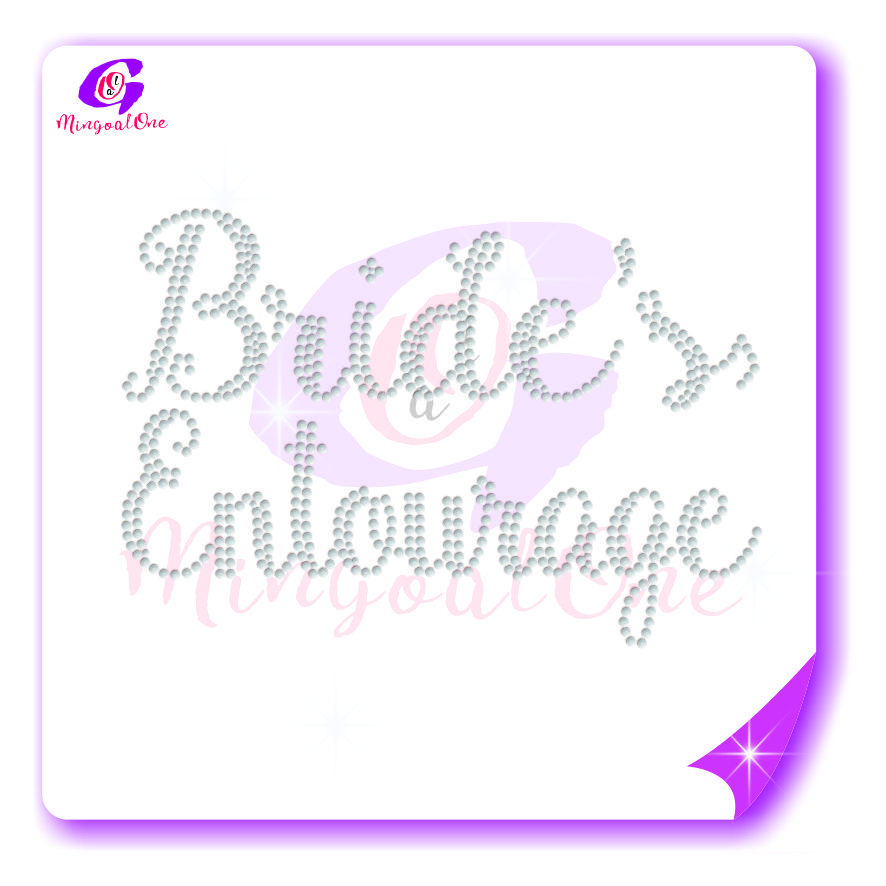 bride rhinestone transfer