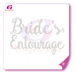 bride rhinestone transfer