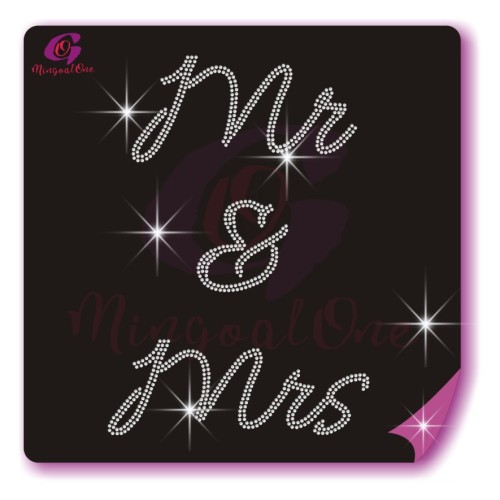 Bow Strips rhinestone transfer
