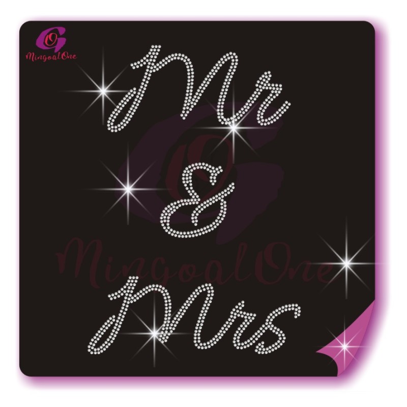 Bow Strips rhinestone transfer