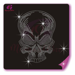 Skull rhinestone transfer
