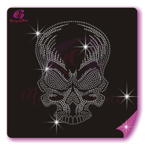 Skull rhinestone transfer