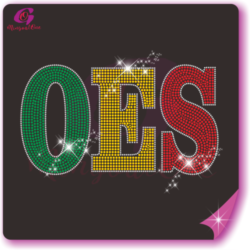 Words OES rhinestone transfer