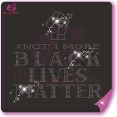 Black lives matter rhinestone transfer