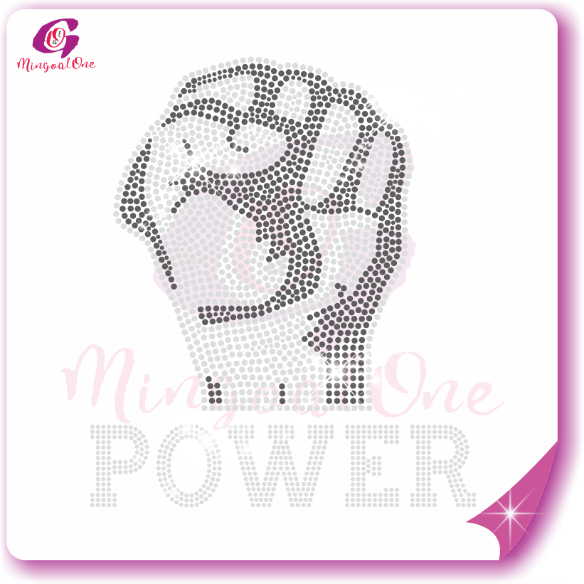 Black lives matter rhinestone transfer