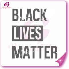 Black lives matter Iron On Rhinestone Letters