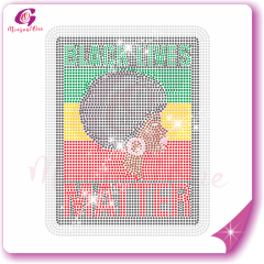 Black lives matter rhinestone transfer