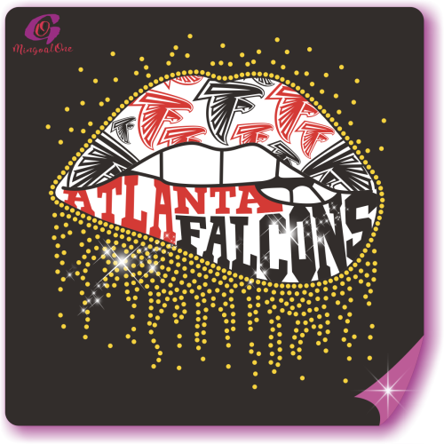 Brand lips rhinestone Transfer