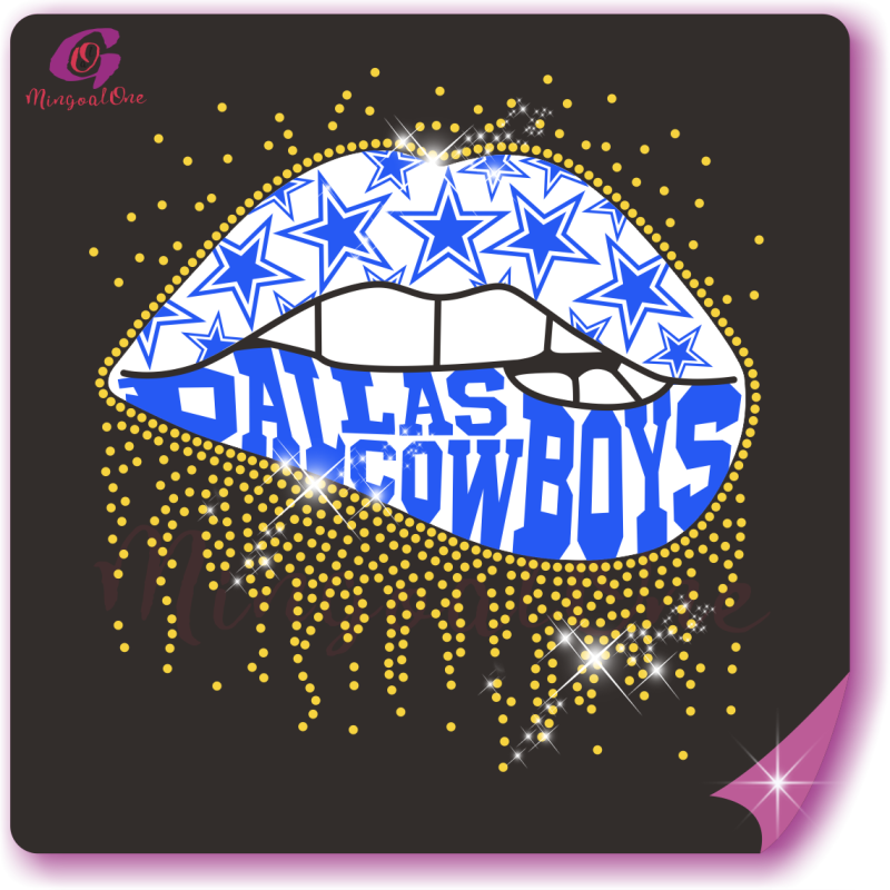 Brand lips rhinestone Transfer