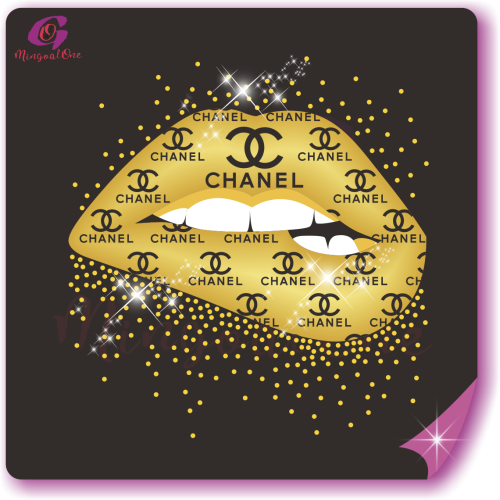 Brand lips rhinestone Transfer