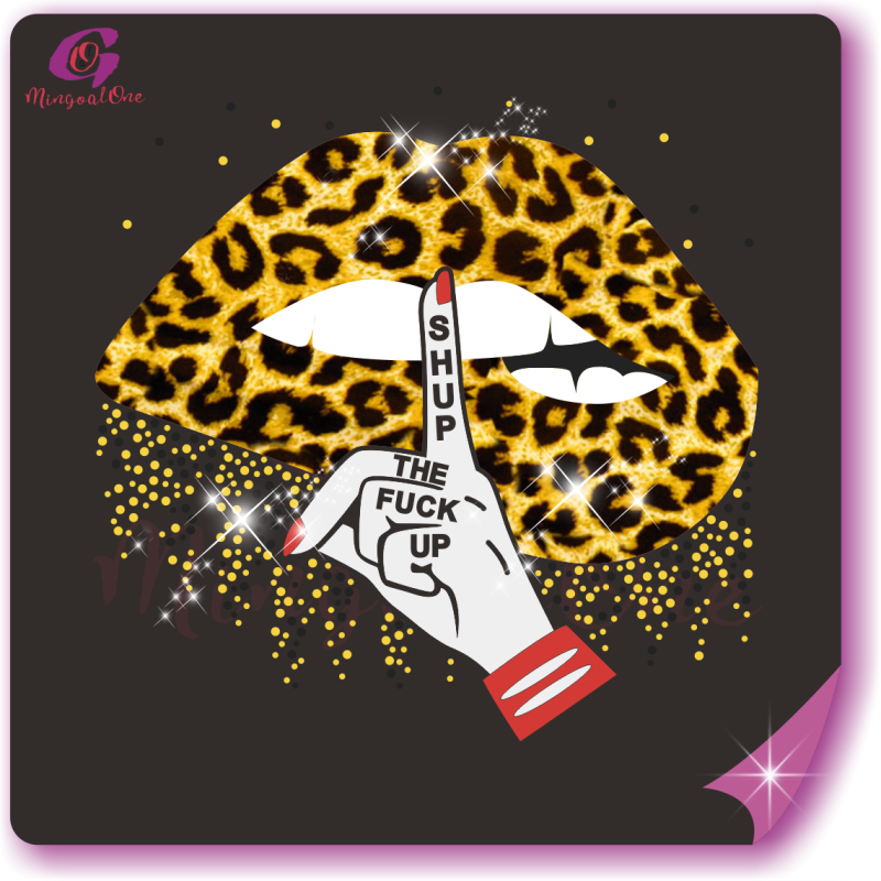 Brand lips rhinestone Transfer