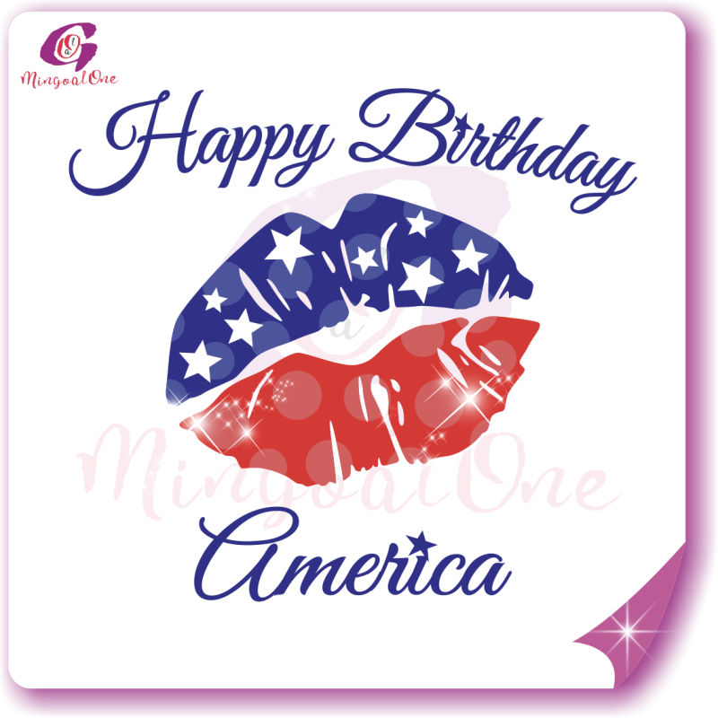 Brand lips rhinestone Transfer