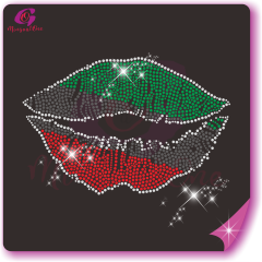 Brand lips rhinestone Transfer