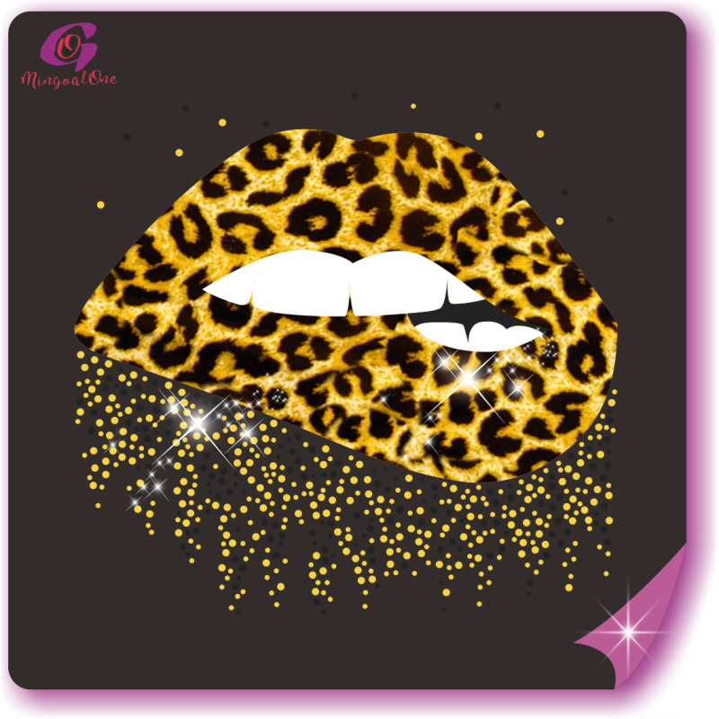 Brand lips rhinestone Transfer