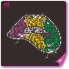 Brand lips rhinestone Transfer