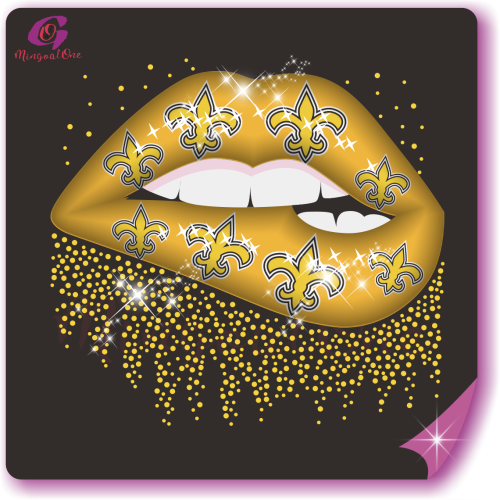 Brand lips rhinestone Transfer