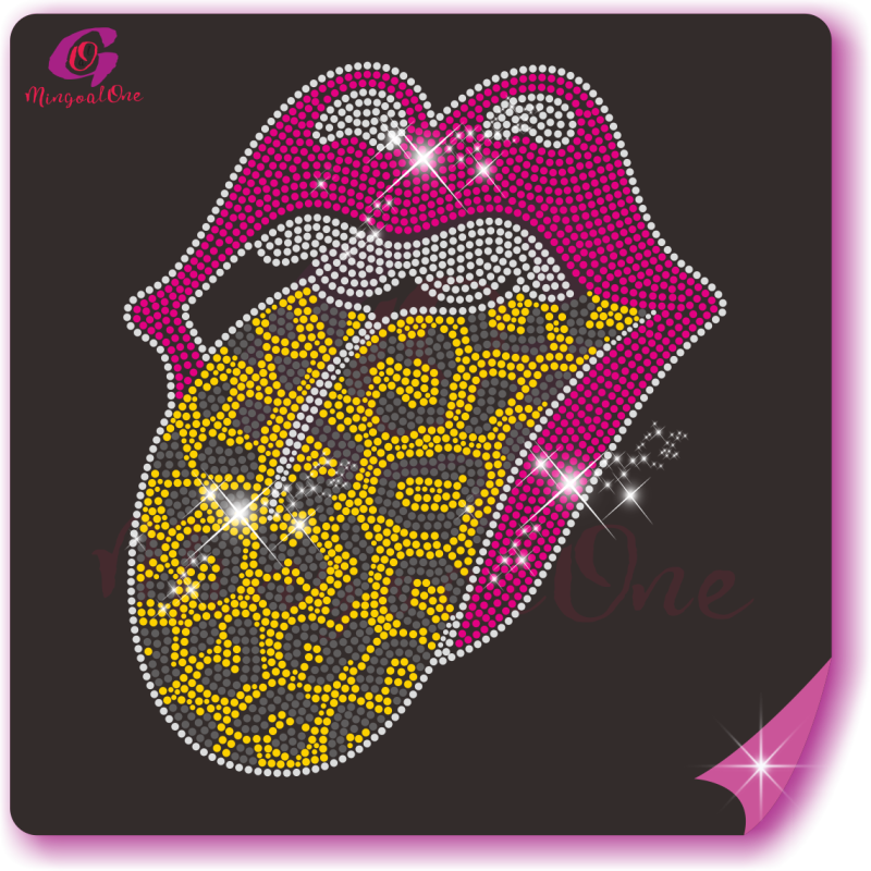 Brand lips rhinestone Transfer