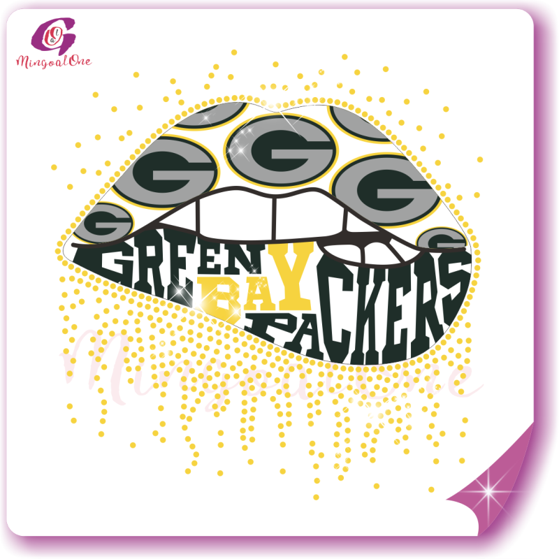 Brand lips rhinestone Transfer