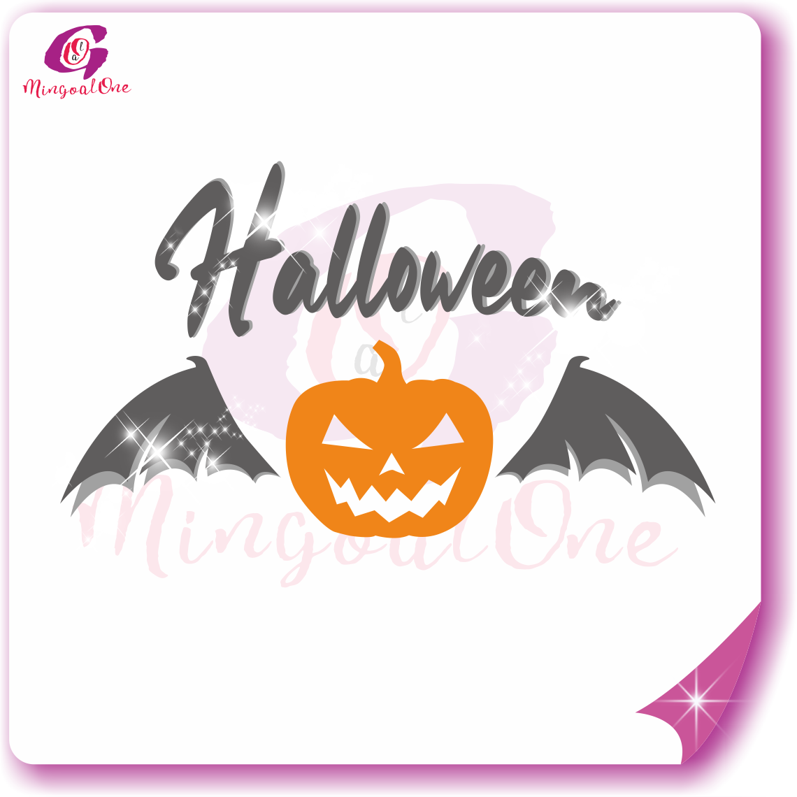 Halloween rhinestone Transfer
