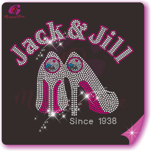 Jack and Jill rhinestone Transfer