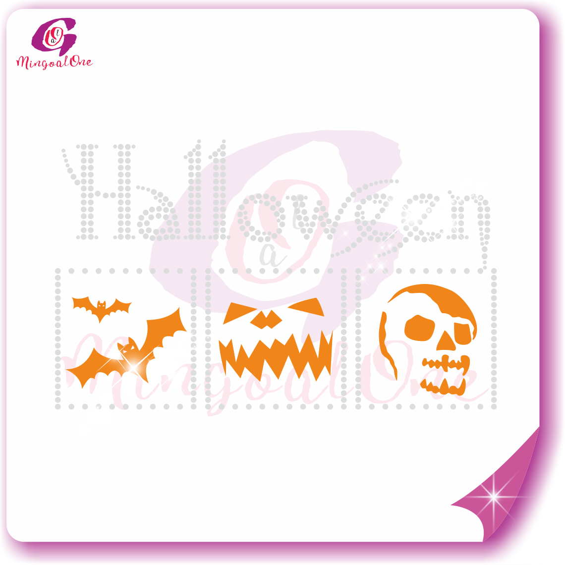 Halloween rhinestone Transfer