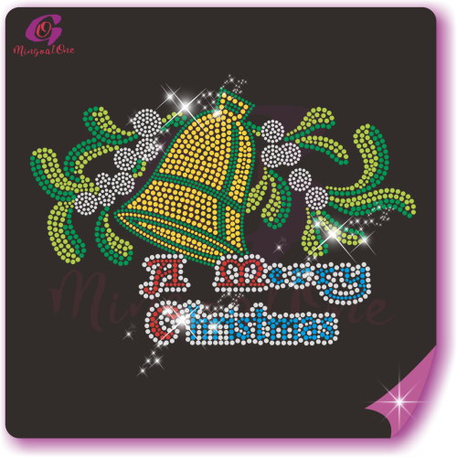 Christmas glitter and rhinestone transfer