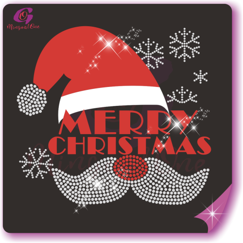Christmas glitter and rhinestone transfer