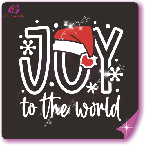 Christmas glitter and rhinestone transfer