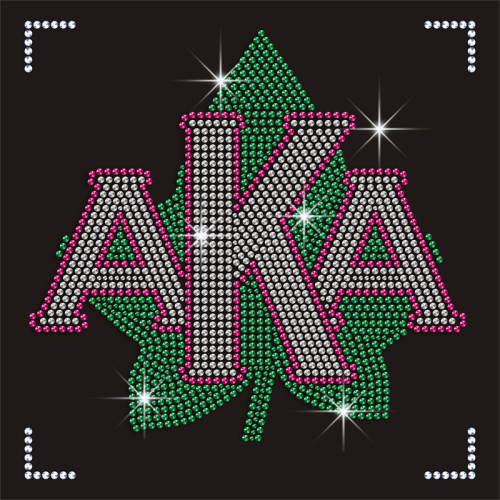 Small MOQ Crystal Akalpha Sheets Custom Rhinestone Heat Transfer for T-shirt
