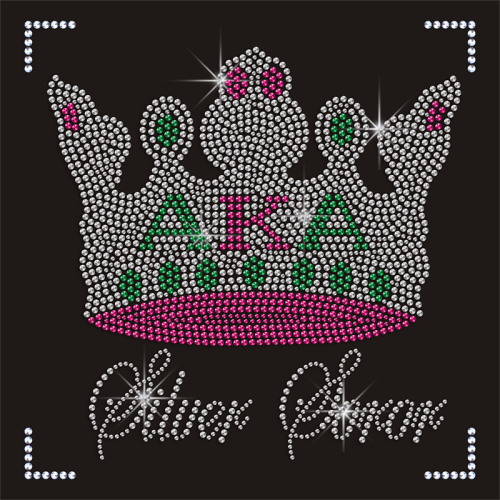 Hot Selling AKA Heat Transfers Iron on Rhinestone Motif