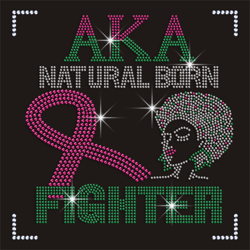 Custom AKA Hotfix Rhinestone Transfer
