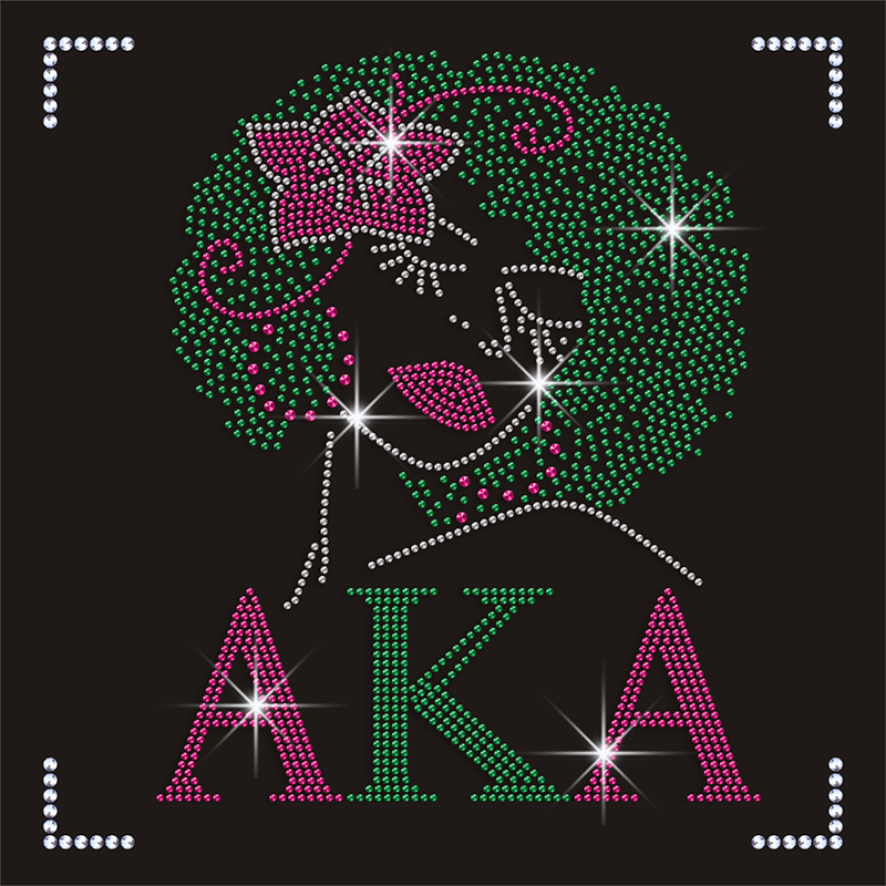 Hot Fix Crystal AKA Alpha Designs Rhinestone Iron on Transfer