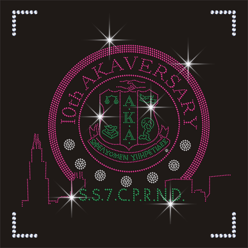 Bling AKA Designs Heat Transfer Custom Rhinestone Transfer Iron on for T shirt