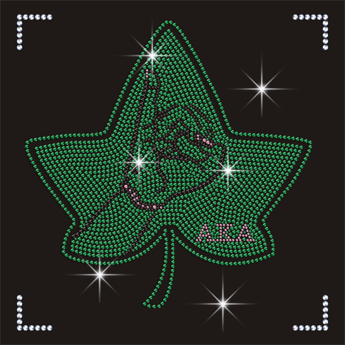 Create Your Own AKA Sorority Rhinestone Hot Fix Transfer Appliques