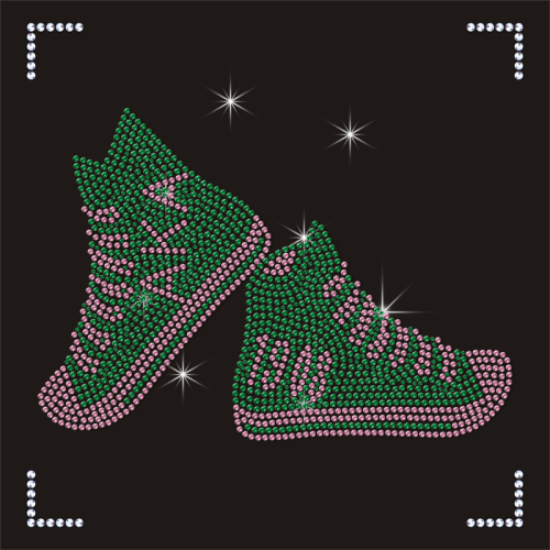AKA Alpha Hotfix Crystal Custom Rhinestone Designs Rhinestone Transfer Iron On Shoes Designs Motif