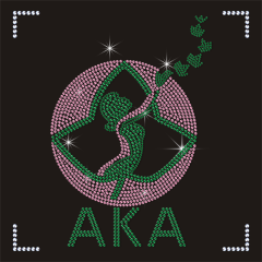 Factory Custom Bling AKA Sorority Rhinestone Studs Heat Transfer Design for Clothing T shirt