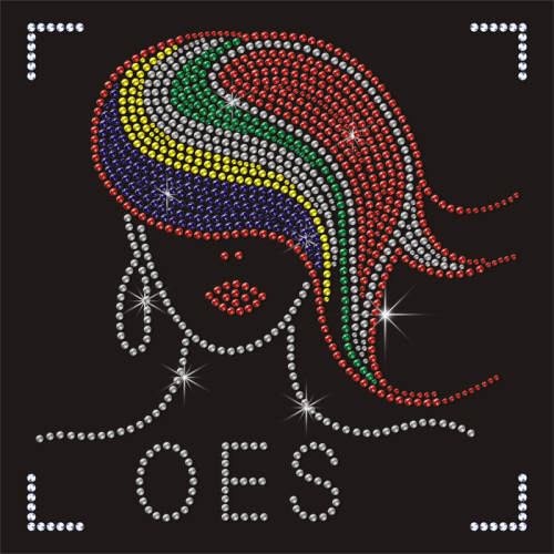 Custom Bling Crystal OES Diva Designs Rhinestone Heat Transfers for Women's Clothing