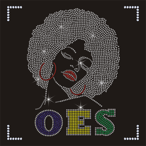 Custom OES Design Logo Motifs for T-Shirts Clothes Bling Lady Rhinestone Templates Transfer
