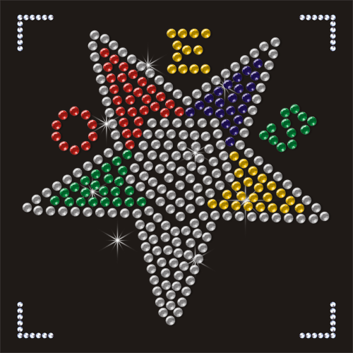 Wholesale Small Star Rhinestone Transfer for Garment Leggings