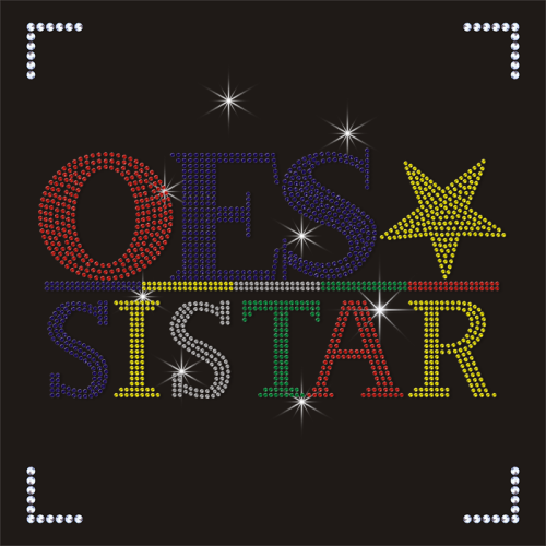 High Quality OES Sistar Rhinestone Heat Transfers for T Shirt Custom Letters Stickers