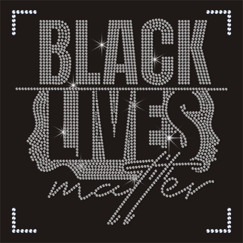 Black Girl Afro Heat Iron on Transfer American Black Lives Matter Design Transfer